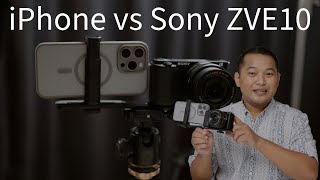 iPhone 15 Pro Max Video vs Sony Zve10