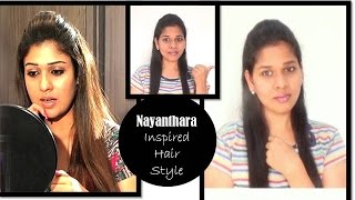 Nayanthara's Inspired Hairstyle tutorial| Front puff in just 1 minute |StarNaturalBeauties