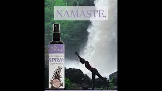 Namaste. Enjoy a yoga mat spray!