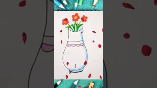 Make two circles draw flower pot 👍 #drawing #stepbystep #youtubeshorts #easydrawing #short