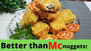 Homemade Chicken nuggets|| school lunch ideas