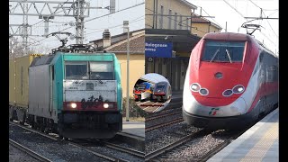 SALUTI A COLPI DI BITONALE A CASTEL BOLOGNESE! INCROCIO TRA MERCI E FRECCIAROSSA