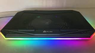 KLIM K21 Base de refrigeración para portátiles RGB   11' a 17' + Refrigeración, Mantén a raya la tem