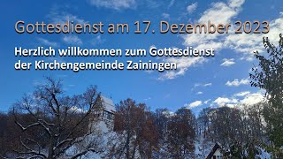 Gottesdienst 17.12.2023