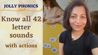 JOLLY PHONICS 42 LETTER SOUNDS WITH ACTIONS II LEARN ALL LETTER SOUNDS #jollyphonics #lettersounds