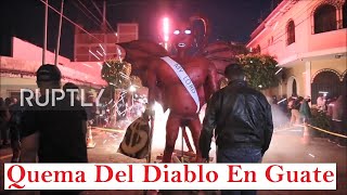 Quema Del Diablo En Guatemala