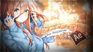 Behind Character Screen Like Repsine || After Effect AMV Tutorial