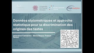 Données stylométriques et approche statistique pour la discrimination des origines des textes