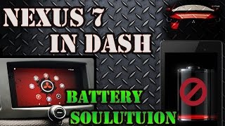 Nexus 7 2013 In Dash | No Battery MOD USB Powered | Lancer 2010