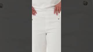 Stretch Twill Cropped Wide Leg Pant -spanx wide leg pants dupe colors -BRIGHT WHITE ACRON OLIVE OIL