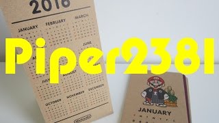 Club Nintendo Calendar 2016