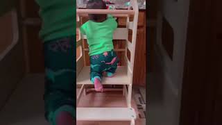 Toddlers Kitchen Standing Chair | Montessori Learning Tower Step Stool for Kids