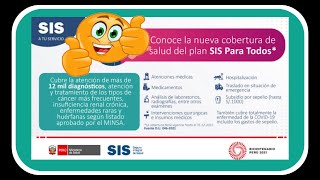 Conoce todas las COBERTURAS y EXCLUSIONES del SIS 2021