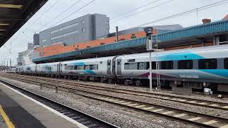 Transpennine Express Nova 3 departs Doncaster