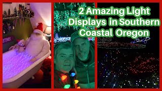 Christmas in Southern Coastal Oregon| Azalea Park and Shore Acres light display!