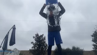 Doing the Ice Bucket Challenge IN THE SNOW! (Absolutely FREEZING 🥶 🥶)