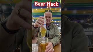 Beer hack how to pour the perfect drink every time #shorts #beer #howto