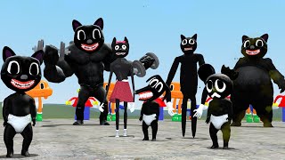 OMEGA PUNCH ALL CARTOON CAT FAMILY IN GMOD & 3D SANIC CLONES MEMES