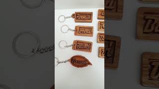 wooden key chains