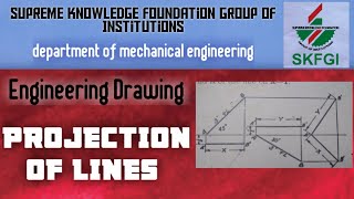 Projection of lines ,basic concept about Projection method.