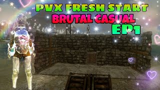 ARK MOBILE PVX FRESH START||ARK MOBILE PVP||#arkmobile || ARK MOBILE PVX BRUTAL FRESH START