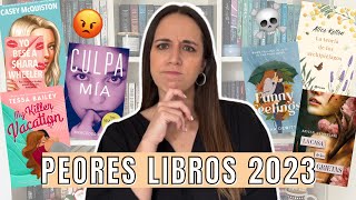 TOP PEORES LIBROS DEL AÑO😢| Belbooks 📚