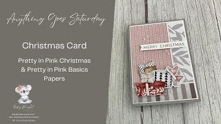 #284 | Easy Christmas Card | Pretty in Pink Christmas