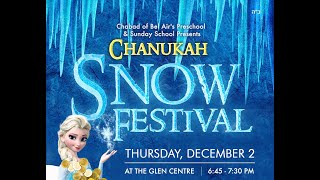 Chabad of Bel Air - Chanukah in the Snow 2021