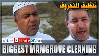 أضخم تنظيف منجروف Biggest Mamgrove Cleaning