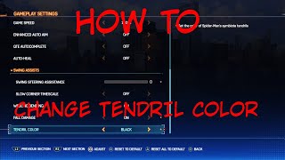 Marvels Spider-man 2 NG+ update - HOW TO CHANGE SYMBIOTE TENDRIL COLORS