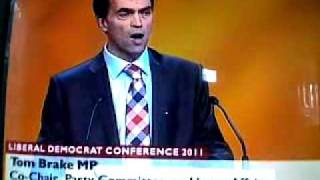 Tom Brake MP on Violence Against Women at Liberal Democrat conference 2011