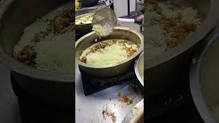 Vegetable dum biryani .making biryaani .process of biryani .layer by layer