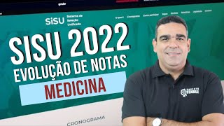 SISU 2022!!!! COMO OCORRE A EVOLUÇÃO DE NOTAS NO SISU !!!!  TODAS AS NOTAS DO CURSO DE MEDICINA !!!