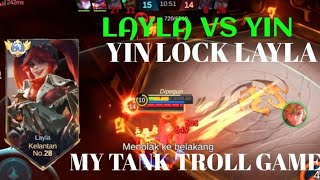 LAYLA VS YIN❗BUILD ONE SHOT ENEMY DELETE! yin lock Layla | build top 1 global Layla