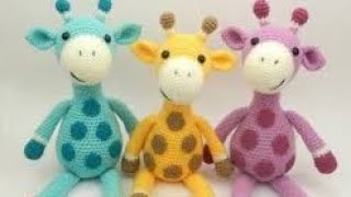 girafa em croche amigurumi