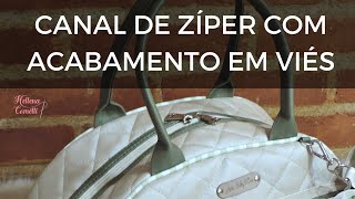 AULA CANAL DE ZÍPER COM ACABAMENTO EM VIÉS