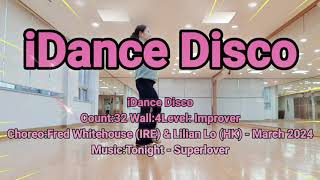 초중급iDance Disco  count:32Wall:4  Level:Improver