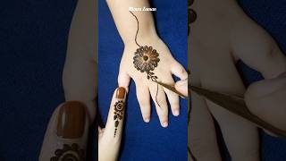 #shorts Kids mehndi design with cottonbud #mehndi #kidsmehndi