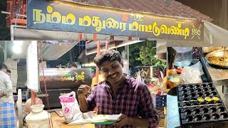 மதுரை மாட்டு வண்டி கடை || Spicy BBQ || Pani Puri Shawarma || Mr.Paldappa