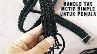 Cara Membuat Handle Tas Motif Simple dari Talikur untuk Pemula | Oemah Kreasi