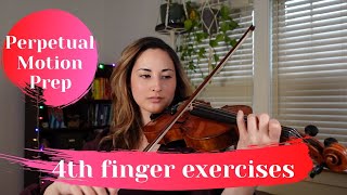 4th finger exercises to prepare for Perpetual Motion | Suzuki Violin Vol. 1