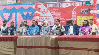 Mega Blood donation camp organised by National Sales Swaraj Showroom at Purniya More, Dalkhola