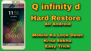 Q Mobile infinity D Hard Reset  pettran unlock 2023