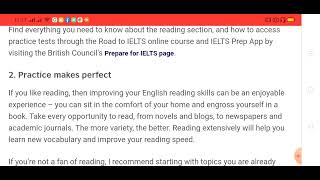 IELTS Reading general idea