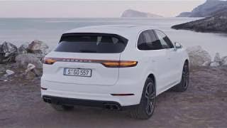 2018 New Porsche Cayenne Turbo 4.0 V8 - Carrara White Metallic - Footage