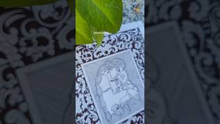 🌸ʙᴀʟ ɢᴀɴᴇsʜᴀ ᴡɪᴛʜ ᴘᴀʀᴠᴀᴛɪ ᴍᴀᴀᴛᴀ🌸|Mandala Art #youtubeshorts #youtubeshortsvideo #parvati #ganesha