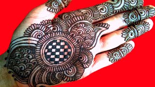 Karwa chauth special mehndi design front hand |Easy front hand mehndi design |simple mehndi design