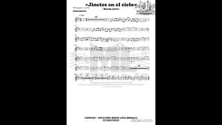 Jinetes en el cielo - banda jerez (partitura) #music #partitura #covermusic #partituraspdf