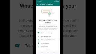 Whatsapp k security notification show kasy karwaein | How to show What'sapp security notification|