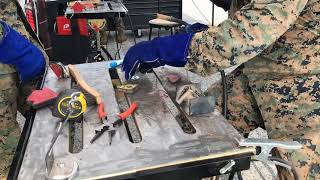 Time-lapse of Marines welding a steel chalice in 12 minutes!